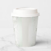 Crescent Moon Frozen Wilde Blume Weihnachts-Abende Pappbecher (Links)