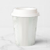 Crescent Moon Frozen Wilde Blume Weihnachts-Abende Pappbecher (Rechts)