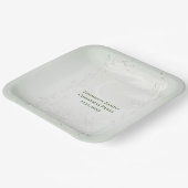 Crescent Moon Frozen Wilde Blume Weihnachts-Abende Pappteller (Gewinkelt)