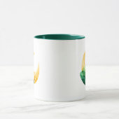 Crescent Moon Gold Pot St. Patrick's Day Tasse (Zentrum)