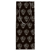 Crescent Moon Golden Dream Catcher. Geschenktüte Für Weinflaschen (Rückseite)