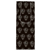 Crescent Moon Golden Dream Catcher. Geschenktüte Für Weinflaschen (Vorderseite)