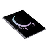 Crescent Moon Gothic Spiritual Pastel Goth Notizblock (Rechte Seite)