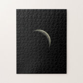 Crescent Moon im Black Sky Jigsaw Puzzle (Vertikal)
