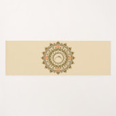 Crescent Moon Mandala Yogamatte (Vorderseite (Horizontal))