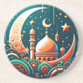 Crescent Moon Mosque Getränkeuntersetzer (Vorne)