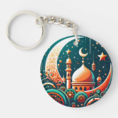 Crescent Moon Mosque Schlüsselanhänger (Vorderseite)