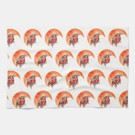 Crescent Moon Mushroom Cottagecore Fungi Mycology Geschirrtuch