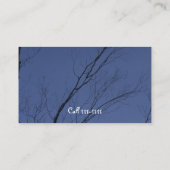 Crescent Moon Night Sky Visitenkarte (Rückseite)