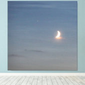 Crescent Moon On a Sealike Sky Leinwanddruck (Insitu (Holzboden))