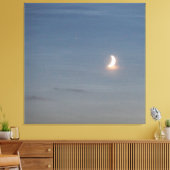 Crescent Moon On a Sealike Sky Leinwanddruck (Insitu (Wohnzimmer))