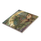 Crescent Moon Ostara Keramik Tile Fliese (Seite)