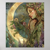 Crescent Moon Ostara Poster (Vorne)