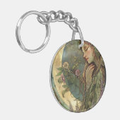 Crescent Moon Ostara Schlüsselanhänger (Vorderseite links)