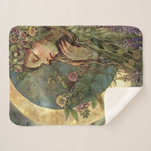 Crescent Moon Ostara Sherpadecke (Vorderseite (Horizontal))