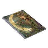 Crescent Moon Ostara Spiral Foto Notebook Notizblock (Rechte Seite)
