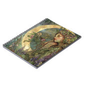 Crescent Moon Ostara Spiral Foto Notebook Notizblock (Linke Seite)