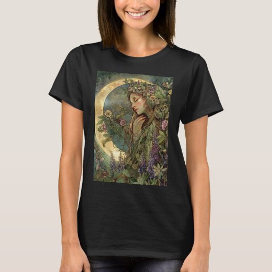 Crescent Moon Ostara T-Shirt (Vorderseite)