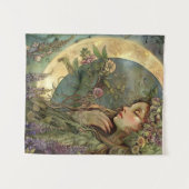 Crescent Moon Ostara Wandteppich (Vorderseite (Horizontal))