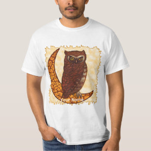 Crescent Moon Owl T - Shirt