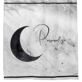 Crescent Moon - Personalisierter Duschvorhang Marm (Vorderseite)