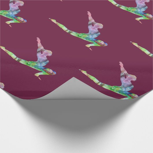 Crescent Moon Pose Geschenkpapier (Ecke)