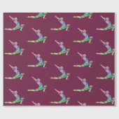 Crescent Moon Pose Geschenkpapier (Flach)