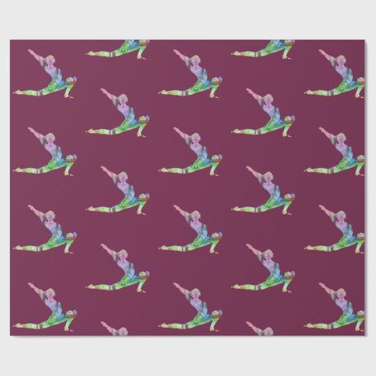 Crescent Moon Pose Geschenkpapier (Flach)