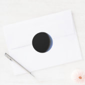 Crescent Moon Runder Aufkleber (Umschlag)