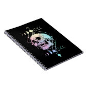 Crescent Moon Skull Occult Hexerei Pastel Goth Notizblock (Rechte Seite)
