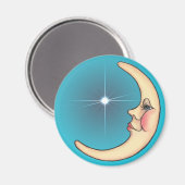CRESCENT MOON & STAR VON SHARON SHARPE MAGNET (Vorderseite/Rückseite)