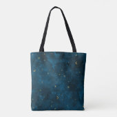 Crescent Moon Starry Night Celestial Tasche (Rückseite)