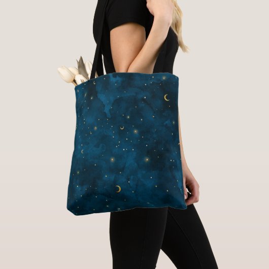 Crescent Moon Starry Night Celestial Tasche (Von Nahem)