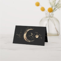 Crescent Moon Starry Night Celestial Wedding