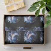 Crescent Moon Stars Celestial Black Halloween Seidenpapier (Geschenk)