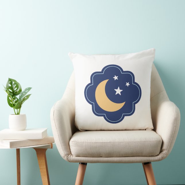 Crescent Moon & Stars Pillow Kissen (Stuhl )