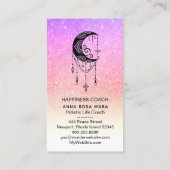 *~* Crescent Moon Talisman Shaman Luna Glitzer Visitenkarte (Rückseite)
