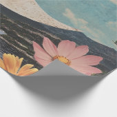 Crescent Moon über serene Landschaft Geschenkpapier (Ecke)