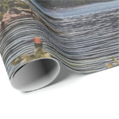 Crescent Moon über serene Landschaft Geschenkpapier (Rolleneckpunkt)