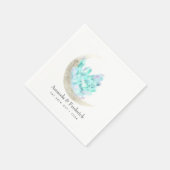 Crescent Moon und Crystal Wedding Serviette (Ecke)