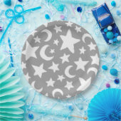 Crescent Moon und Stars Pappteller (Party)