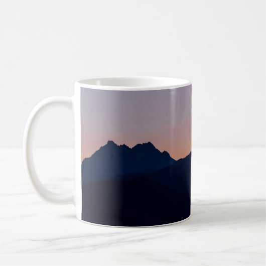 Crescent Moon & Venus | Seabeck, Washington Kaffeetasse (Links)