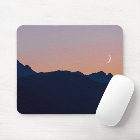 Crescent Moon & Venus | Seabeck, Washington Mousepad (Mit Mouse)