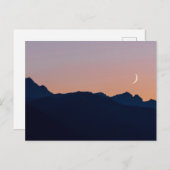 Crescent Moon & Venus | Seabeck, Washington Postkarte (Vorne/Hinten)