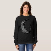 Crescent Moon Witch Aesthetic Astrology Gothic Sweatshirt (Vorne ganz)