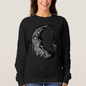 Crescent Moon Witch Aesthetic Astrology Gothic Sweatshirt (Vorderseite)