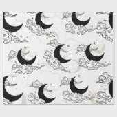 Crescent Moon Wrapping Paper Geschenkpapier (Flach)
