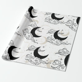 Crescent Moon Wrapping Paper Geschenkpapier
