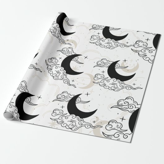 Crescent Moon Wrapping Paper Geschenkpapier (Ungerollt)
