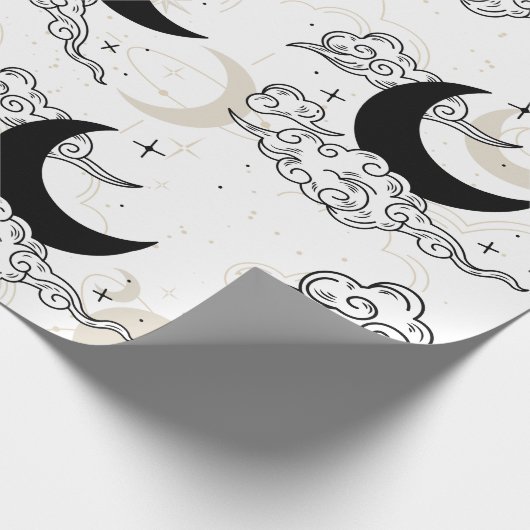Crescent Moon Wrapping Paper Geschenkpapier (Ecke)